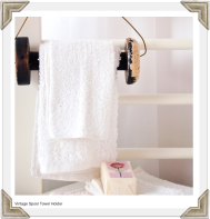textile blog vintage spool towel holder
